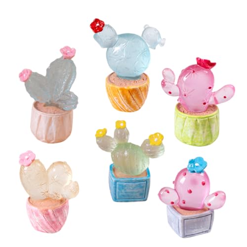 HOOTNEE 6 Stück Kaktus -Ornamente Puppenhaus Dekoration Basteln Kleine Kaktus - Künstliche Kaktus -Figur Schmuck Entzückender Dekorativer Kaktus Kaktusdekor Für Die Tischplatte Harz HOOTNEE 6 Stück Kaktus -Ornamente Puppenhaus Dekoration Basteln Kleine Kaktus - Künstliche Kaktus -Figur Schmuck Entzückender Dekorativer Kaktus Kaktusdekor Für Die Tischplatte Harz von HOOTNEE