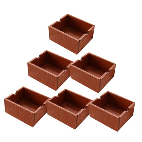 HOOTNEE 6 Stück Mini Aufbewahrungskorb, Mini Aufbewahrungskorb, Puppenhaus Aufbewahrungskörbe, Mini Organisationskorb, Mini Zubehör, Miniatur, Mini Kiste, Miniatur Aufbewahrung HOOTNEE 6 Stück Mini Aufbewahrungskorb, Mini Aufbewahrungskorb, Puppenhaus Aufbewahrungskörbe, Mini Organisationskorb, Mini Zubehör, Miniatur, Mini Kiste, Miniatur Aufbewahrung von HOOTNEE