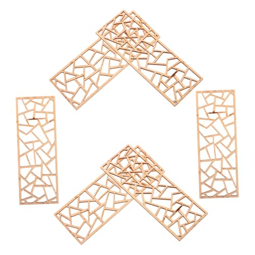 HOOTNEE 6 Stück Mini Chinesischer Paravent Puppenhauszubehör Und Möbel Dekorativer Mini Pavillon Puppenhausdekorationen Raumteiler Kleiner Puppenhausmöbel Pavillon Modell Aus Holz HOOTNEE 6 Stück Mini Chinesischer Paravent Puppenhauszubehör Und Möbel Dekorativer Mini Pavillon Puppenhausdekorationen Raumteiler Kleiner Puppenhausmöbel Pavillon Modell Aus Holz von HOOTNEE