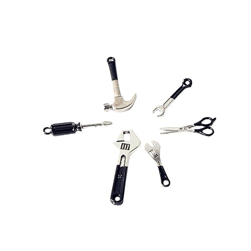 HOOTNEE 6 Stück Mini Hammerschlüssel Mini-Toolbox-zubehör Mini-puppenhaus-zubehör Werkzeugkasten Dekorationszubehör Für Puppenhäuser Miniatur-puppenhauszubehör Schwarz HOOTNEE 6 Stück Mini Hammerschlüssel Mini-Toolbox-zubehör Mini-puppenhaus-zubehör Werkzeugkasten Dekorationszubehör Für Puppenhäuser Miniatur-puppenhauszubehör Schwarz von HOOTNEE