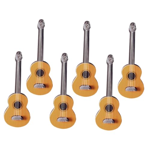 HOOTNEE 6 Stück Mini Musikinstrumentenmodell Mini Gitarrenmodell Kleine Ornamente Fotografie Requisiten Kleine Gitarren Dekoration Mini Hausdekor Gitarrenstatue HOOTNEE 6 Stück Mini Musikinstrumentenmodell Mini Gitarrenmodell Kleine Ornamente Fotografie Requisiten Kleine Gitarren Dekoration Mini Hausdekor Gitarrenstatue von HOOTNEE