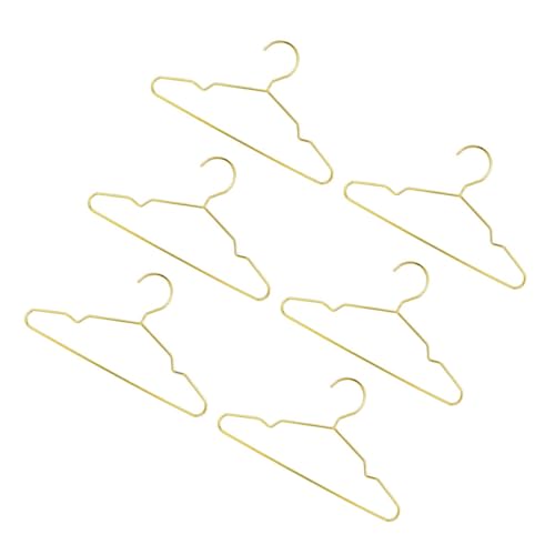 HOOTNEE 6 Stück Mini Puppenkleiderbügel Goldene Rostfreie Kleiderbügel für Puppenbekleidung zur Organisation und Präsentation von Puppenkleidern und Zubehör HOOTNEE 6 Stück Mini Puppenkleiderbügel Goldene Rostfreie Kleiderbügel für Puppenbekleidung zur Organisation und Präsentation von Puppenkleidern und Zubehör von HOOTNEE