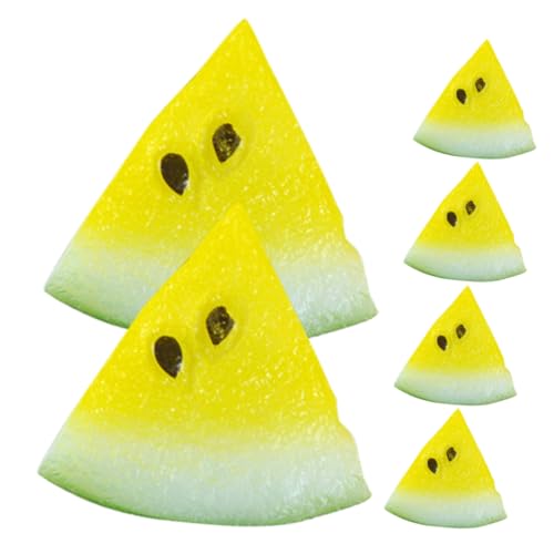 HOOTNEE 6 Stück Simulierte Wassermelonenscheiben, Mini Obstmodell, Mini Hausornament, Künstliche Mini Wassermelonenscheibe, Miniatur Gefälschte Früchte, Mini Obstdekor, Miniatur HOOTNEE 6 Stück Simulierte Wassermelonenscheiben, Mini Obstmodell, Mini Hausornament, Künstliche Mini Wassermelonenscheibe, Miniatur Gefälschte Früchte, Mini Obstdekor, Miniatur von HOOTNEE