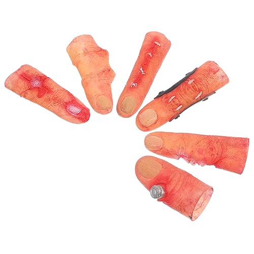 HOOTNEE 6 Stück Streich Das Spielzeug Gefälschte Finger Spielzeug Halloween Hand Gefälschte Finger Halloween Finger Halloween Gefälschte Finger Halloween Tricks Halloween Finger HOOTNEE 6 Stück Streich Das Spielzeug Gefälschte Finger Spielzeug Halloween Hand Gefälschte Finger Halloween Finger Halloween Gefälschte Finger Halloween Tricks Halloween Finger von HOOTNEE