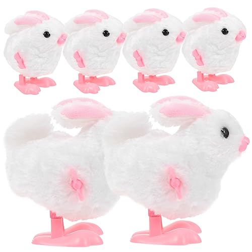HOOTNEE 6 Stück Teiliges Aufziehspielzeug Bunte Cartoon Hasen aus Sicherem Material Robust und Langlebig Fördert Kreativität und Feinmotorik als Kleines Ostergeschenk HOOTNEE 6 Stück Teiliges Aufziehspielzeug Bunte Cartoon Hasen aus Sicherem Material Robust und Langlebig Fördert Kreativität und Feinmotorik als Kleines Ostergeschenk von HOOTNEE