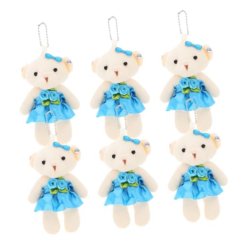 HOOTNEE 6 Stück Teiliges Bär Weiche Plüschtiere für DIY Schlüsselanhänger Hochzeitsdekoration und Hängende Bärenfiguren HOOTNEE 6 Stück Teiliges Bär Weiche Plüschtiere für DIY Schlüsselanhänger Hochzeitsdekoration und Hängende Bärenfiguren von HOOTNEE