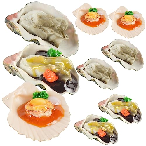 HOOTNEE 6 Stück Teiliges Künstliche Austern und Jakobsmuscheln Realistische Food Modelle mit Feiner Detailgestaltung Langlebig Fotogen als Dekoration für Restaurant Schaufenster HOOTNEE 6 Stück Teiliges Künstliche Austern und Jakobsmuscheln Realistische Food Modelle mit Feiner Detailgestaltung Langlebig Fotogen als Dekoration für Restaurant Schaufenster von HOOTNEE