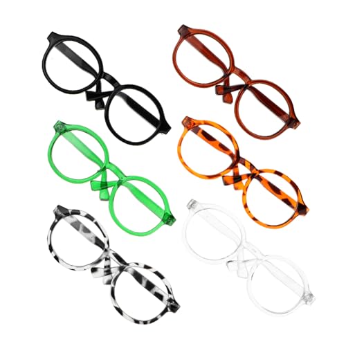 HOOTNEE 6 Stück Teiliges Puppenbrillen Zubehör Mini Sonnenbrillen für Puppen Stylishe Brillen für Rollenspiele für Puppenoutfits Perfektes HOOTNEE 6 Stück Teiliges Puppenbrillen Zubehör Mini Sonnenbrillen für Puppen Stylishe Brillen für Rollenspiele für Puppenoutfits Perfektes von HOOTNEE