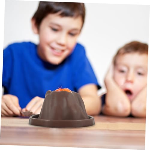 HOOTNEE 6 Stück Teiliges Vulkanmodell aus Kunststoff Edukatives DIY Experimentierspielzeug für Fördert Kreativität und Praktische Fähigkeiten als Lernspielzeug und von HOOTNEE