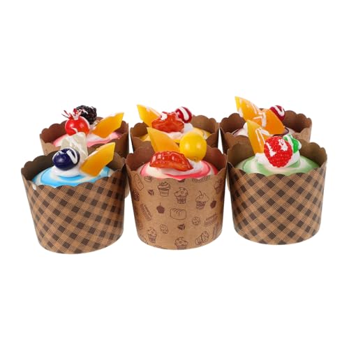 HOOTNEE 6 Stücke Simulation Lebensmittel Modell Gefälschte Cupcake Modell Simulation Brot Lebensmittel Display Künstliche Kuchen Prop HOOTNEE 6 Stücke Simulation Lebensmittel Modell Gefälschte Cupcake Modell Simulation Brot Lebensmittel Display Künstliche Kuchen Prop von HOOTNEE
