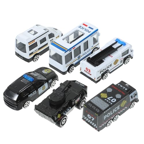 HOOTNEE 6 Teiliges Auto Set Verschiedene Modellautos Aus Für Spielzeugautos Mit Rückziehfunktion Ideal Für Frühkindliches Lernen Und Spielspaß von HOOTNEE