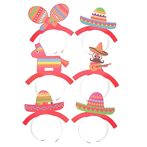 HOOTNEE Mexikanisches Stirnband Sombrero-kopfschmuck Party-haaraccessoires Festival-haarbänder Cosplay-kopfschmuck Day-of-the-dead HOOTNEE Mexikanisches Stirnband Sombrero-kopfschmuck Party-haaraccessoires Festival-haarbänder Cosplay-kopfschmuck Day-of-the-dead von HOOTNEE