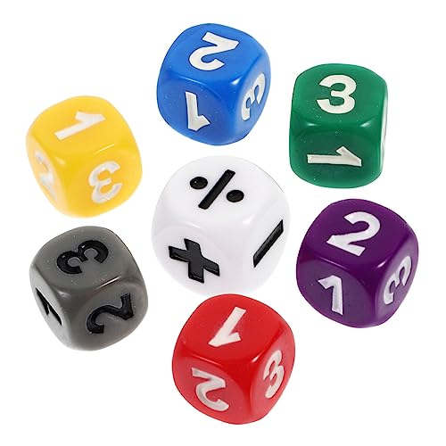HOOTNEE 7 Stück Teiliges Mathe Dice für Schule Rechenzeichen für Lernspielzeug Mathe Fähigkeiten und Hand Augen Koordination Klassenzimmern oder Zuhause HOOTNEE 7 Stück Teiliges Mathe Dice für Schule Rechenzeichen für Lernspielzeug Mathe Fähigkeiten und Hand Augen Koordination Klassenzimmern oder Zuhause von HOOTNEE