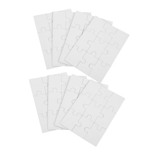 HOOTNEE 8 Blatt Teiliges DIY Puzzle für Sublimationsdruck Rechteckige Heat Transfer Rätselspielzeuge für Kreative Dekoration und HOOTNEE 8 Blatt Teiliges DIY Puzzle für Sublimationsdruck Rechteckige Heat Transfer Rätselspielzeuge für Kreative Dekoration und von HOOTNEE