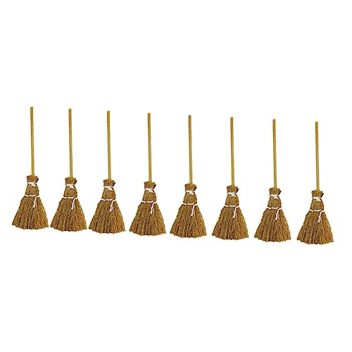 HOOTNEE 8 Stück Mini Handgefertigte Besen Teiliges für Puppenhaus Deko Realistische Accessoires für Mini Szenen Hochwertige Kunsthandwerk für Kreative Spielideen HOOTNEE 8 Stück Mini Handgefertigte Besen Teiliges für Puppenhaus Deko Realistische Accessoires für Mini Szenen Hochwertige Kunsthandwerk für Kreative Spielideen von HOOTNEE
