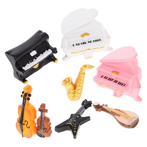 HOOTNEE Mini-Musikinstrument-Ornamente Puppenhaus-miniaturspielzeug Minidekor Realistisches Miniaturinstrument Für Landschaftsgestaltung HOOTNEE Mini-Musikinstrument-Ornamente Puppenhaus-miniaturspielzeug Minidekor Realistisches Miniaturinstrument Für Landschaftsgestaltung von HOOTNEE