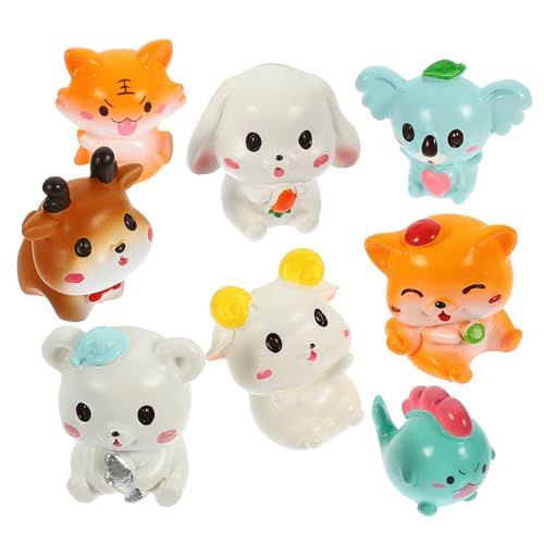 HOOTNEE 8 Stück Schmuckstücke Aus Kunstharz, Mini Tierfiguren, Spielset, Miniatur Tierfiguren, Kleine Figuren, Miniaturfiguren, Tier Kuchendekorationen, Cupcake Figuren, Dekorationen, HOOTNEE 8 Stück Schmuckstücke Aus Kunstharz, Mini Tierfiguren, Spielset, Miniatur Tierfiguren, Kleine Figuren, Miniaturfiguren, Tier Kuchendekorationen, Cupcake Figuren, Dekorationen, von HOOTNEE