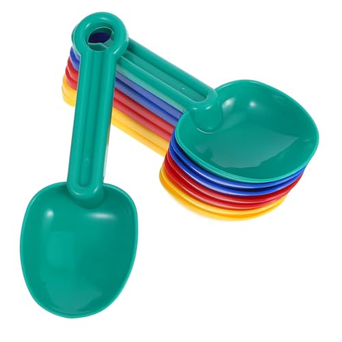 HOOTNEE Bunte Sandschaufeln für Kinder 8 Stücke Kunststoff Kleiner Schaufeln Strandspielzeug für Jungen und Mädchen für Sandkasten und Strand von HOOTNEE