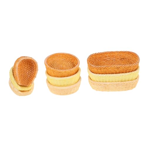 HOOTNEE 9 Teilige Rattankorb Dekorationen, Kleine Weidenkörbe, Puppenhaus Picknick, Miniatur Puppenhauskorb, Kleiner Geflochtener Korb, Miniatur Puppenhaus Brotkorb, Mini Gewebter HOOTNEE 9 Teilige Rattankorb Dekorationen, Kleine Weidenkörbe, Puppenhaus Picknick, Miniatur Puppenhauskorb, Kleiner Geflochtener Korb, Miniatur Puppenhaus Brotkorb, Mini Gewebter von HOOTNEE