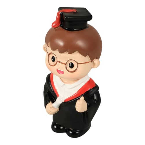 HOOTNEE Abschlussfeier Tortendeko Niedliche Cartoon Cake Decor Kleine Doktor Figur Kuchenaufsatz für Graduation Party Supplies Süße Kuchenverzierung für Festliche Anlässe von HOOTNEE