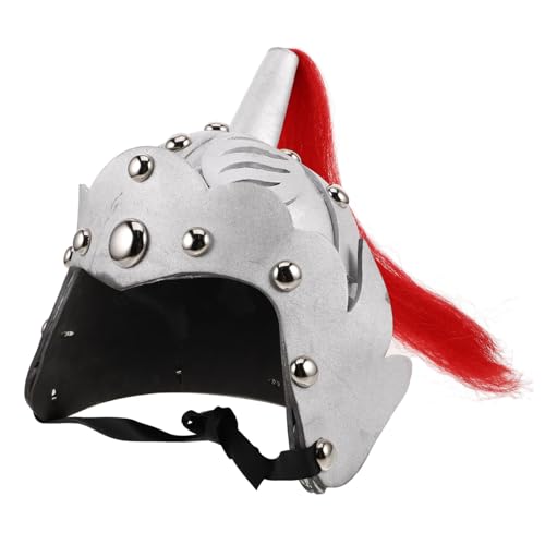 HOOTNEE Spielzeugritter Und Mädchen Mittelalter Kostüm Hut Soldat Kopfbedeckung Halloween Soldat Helm Hut von HOOTNEE