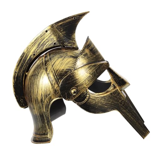 HOOTNEE Antiker römischer Helm mittelalterlicher Rüstungshelm Maskeradekostüm mittelalter rüstung sammeltassen Hüte Russischer Hut Soldat-Performance-Hut Soldatenhelm für Erwachsene Ritter von HOOTNEE