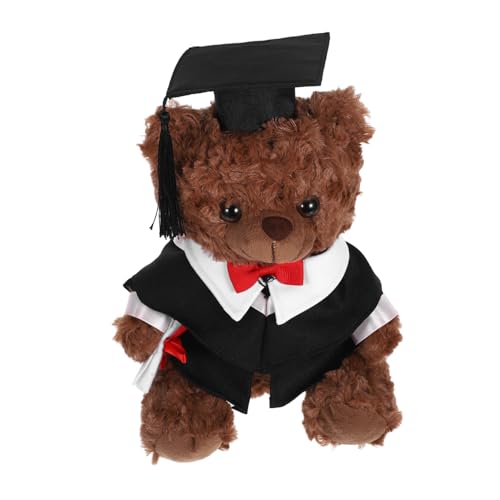 HOOTNEE Arztanzugbär Puppe Plüschbär-Abschlussoutfit Mini-Plüsch-Abschlussspielzeug Abschlussbär Puppe Junggesellenbär Plüsch -Abschlussbär Abschluss-Tierspielzeug PP Baumwolle Schwarz HOOTNEE Arztanzugbär Puppe Plüschbär-Abschlussoutfit Mini-Plüsch-Abschlussspielzeug Abschlussbär Puppe Junggesellenbär Plüsch -Abschlussbär Abschluss-Tierspielzeug PP Baumwolle Schwarz von HOOTNEE