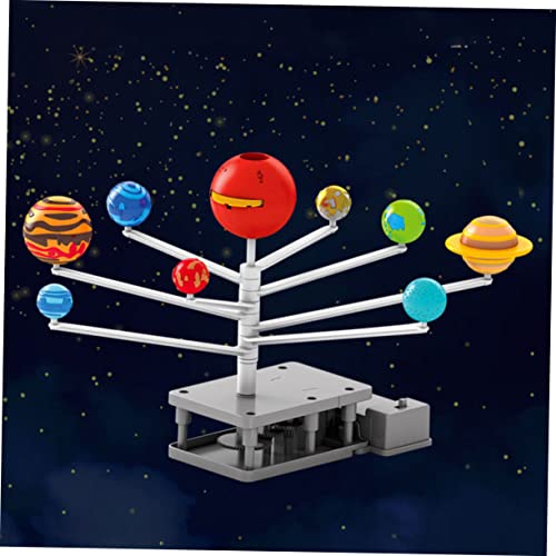 HOOTNEE Astronomisches Planetensystem Modell Bausatz für Teiliger Solarbetriebener DIY Wissenschafts Experimentiersatz Umweltfreundliches Lernspielzeug für Zufällige Farbe Zufällige Farbe von HOOTNEE