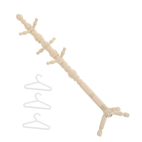 HOOTNEE Bodengarderobe, Puppenoutfit Ständer, Puppenhaus Kleidung, Bodenkleiderständer, Miniatur Kleiderbügel, Puppenzubehör, Puppenkleiderbügel, Mini Aufbewahrungsständer, HOOTNEE Bodengarderobe, Puppenoutfit Ständer, Puppenhaus Kleidung, Bodenkleiderständer, Miniatur Kleiderbügel, Puppenzubehör, Puppenkleiderbügel, Mini Aufbewahrungsständer, von HOOTNEE