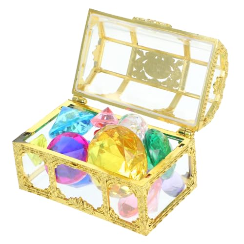 HOOTNEE Buntes Tauchspielzeug mit Piratenschatzbox Acrylfarbene Edelsteine Langlebig für Sommer Schwimmbad Kindergeburtstag Schulpreise Fördert Tauchen und Spielspaß HOOTNEE Buntes Tauchspielzeug mit Piratenschatzbox Acrylfarbene Edelsteine Langlebig für Sommer Schwimmbad Kindergeburtstag Schulpreise Fördert Tauchen und Spielspaß von HOOTNEE