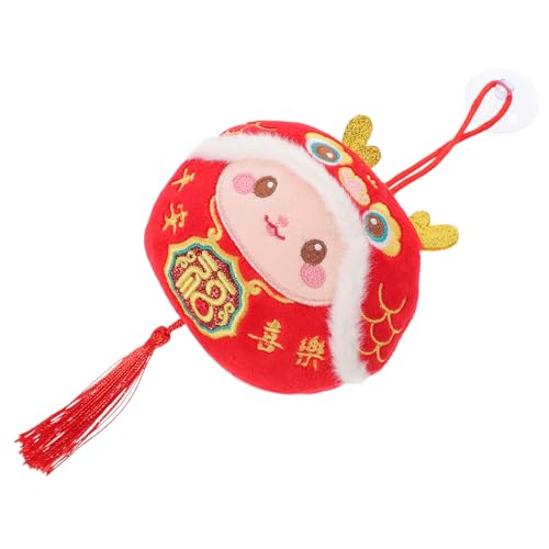 HOOTNEE Chinesischer Drachen Plüschanhänger Ausgestopftes Maskottchen Spielzeug Drachenkuscheltier Hänge Ornament Neujahrsgeschenk HOOTNEE Chinesischer Drachen Plüschanhänger Ausgestopftes Maskottchen Spielzeug Drachenkuscheltier Hänge Ornament Neujahrsgeschenk von HOOTNEE