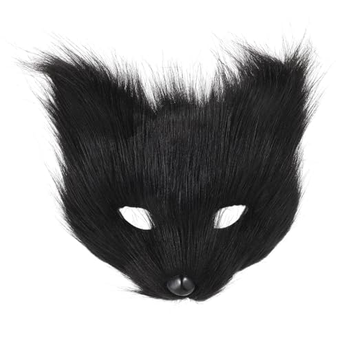 HOOTNEE Cosplay Maske Flauschige Tier Halloween Maske Maskerade Maske Für Partys von HOOTNEE