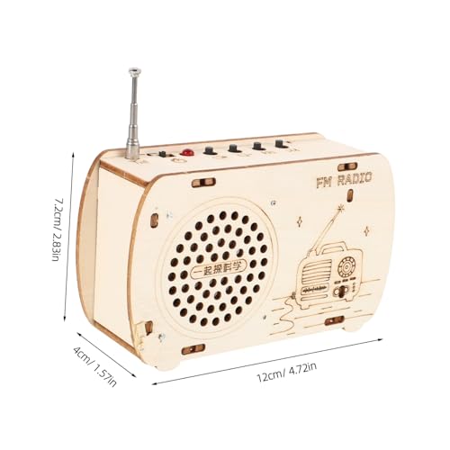 HOOTNEE DIY Radio Bausatz aus Holz Stem Wissenschaftsspielzeug für Elektronik Experiment Kognitiventwicklung und Technischem Verständnis Pädagogisches Lernspielzeug HOOTNEE DIY Radio Bausatz aus Holz Stem Wissenschaftsspielzeug für Elektronik Experiment Kognitiventwicklung und Technischem Verständnis Pädagogisches Lernspielzeug von HOOTNEE