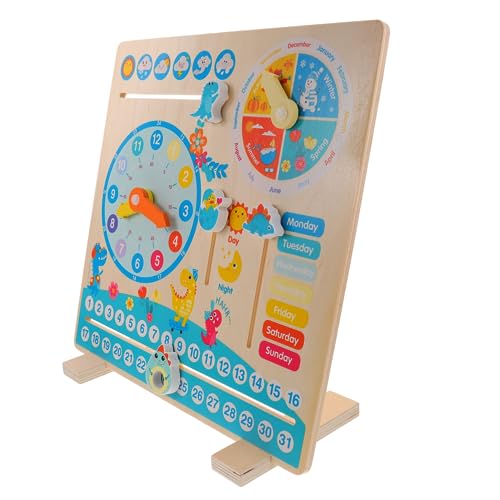 HOOTNEE Dinosaurier Uhr Spielzeug, Kinderuhren, Lernuhr, Kognitive Kinderuhr, Kinder Timer Uhr, Zeitanzeige, Lehruhr, Wetter, Jahreszeit, Lernspielzeug, Kognitives Lehrspielzeug, HOOTNEE Dinosaurier Uhr Spielzeug, Kinderuhren, Lernuhr, Kognitive Kinderuhr, Kinder Timer Uhr, Zeitanzeige, Lehruhr, Wetter, Jahreszeit, Lernspielzeug, Kognitives Lehrspielzeug, von HOOTNEE