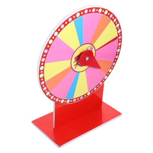 HOOTNEE Drehteller Preisradspiel, Drehteller Radspiel Requisite, Rotierendes Rad Für Preise, Tombola Rad, Partyzubehör, Spielrad, Partyspiel Requisiten, Wahrsagebrettspiel von HOOTNEE