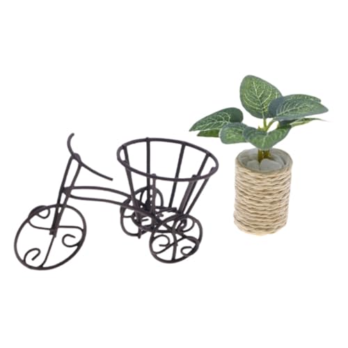 HOOTNEE Dreirad Pflanzenständer aus Metall Kreatives Blumenregal für Miniaturgärten Dekorativer Fahrrad Blumenkorb für Wohnzimmer Büro oder Elegantes Gartenzubehör HOOTNEE Dreirad Pflanzenständer aus Metall Kreatives Blumenregal für Miniaturgärten Dekorativer Fahrrad Blumenkorb für Wohnzimmer Büro oder Elegantes Gartenzubehör von HOOTNEE