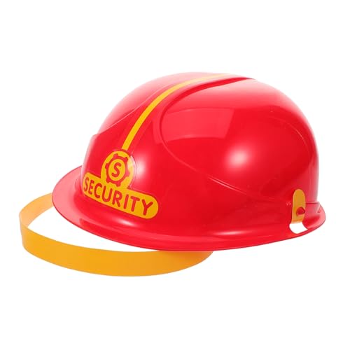 HOOTNEE Engineering-Hut-Spielzeug Kinderspielzeug Schutzhelm Ingenieurmütze für Kinder Helm des Feuerwehrchefs Hut für Kinder Geschenk für Jungen Feuerwehrmann-Kostümzubehör für Kinder von HOOTNEE