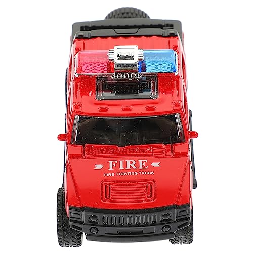 HOOTNEE Feuerwehrwagen Rückziehauto aus Kunststoff mit Simulationsdesign Lernspielzeug für Jungen Fördert Kreativität und Soziale Fähigkeiten ohne Licht und Türen HOOTNEE Feuerwehrwagen Rückziehauto aus Kunststoff mit Simulationsdesign Lernspielzeug für Jungen Fördert Kreativität und Soziale Fähigkeiten ohne Licht und Türen von HOOTNEE