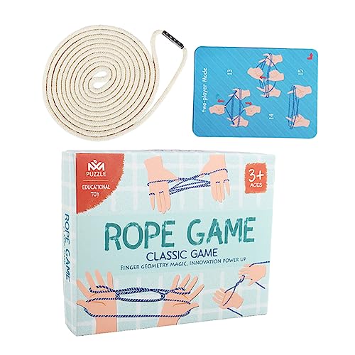 HOOTNEE Finger String Spielset für Klassisches Handspiel mit Buntem Seil Fördert Feinmotorik und Konzentration für Familie Schule und Reisen Langlebiges Flexibles Material von HOOTNEE
