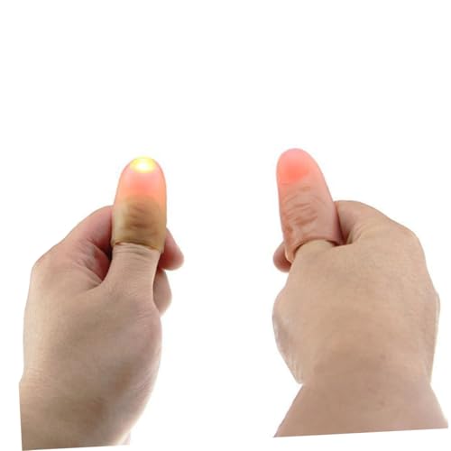 HOOTNEE Fingerlampe Daumenlicht LED Fingerlichter Zufällige Farbe Magisches Licht für Partyspielzeug Streichzubehör Besonderen Fähigkeiten Erforderlich Zufällige Farbe HOOTNEE Fingerlampe Daumenlicht LED Fingerlichter Zufällige Farbe Magisches Licht für Partyspielzeug Streichzubehör Besonderen Fähigkeiten Erforderlich Zufällige Farbe von HOOTNEE