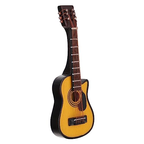 HOOTNEE Gitarrenmodell aus Holz Dekorationsartikel für Puppenhäuser Sicher für Geburtstagsfeiern Ihrem Zuhause HOOTNEE Gitarrenmodell aus Holz Dekorationsartikel für Puppenhäuser Sicher für Geburtstagsfeiern Ihrem Zuhause von HOOTNEE