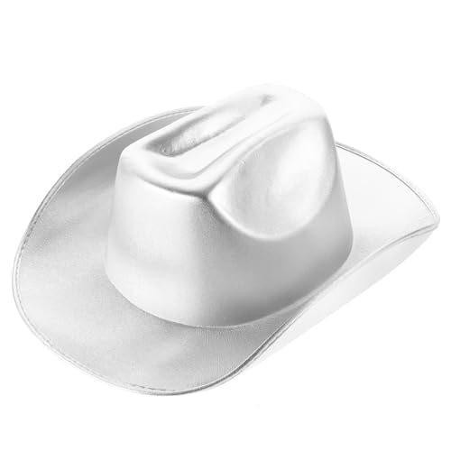 HOOTNEE Glitzernder Cowgirl Hut für Partys Western Themen Hut mit Strass für Karneval Cosplay Einzigartiges Accessoire für Stilvolle Anlässe von HOOTNEE