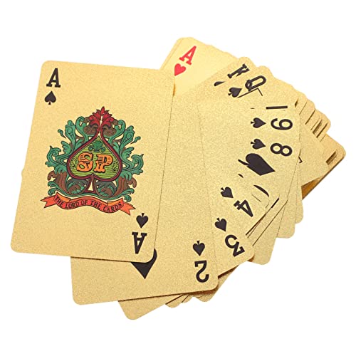 HOOTNEE Goldene Spielkarten Spielkarten Für Partys Reisekarten Wasserfeste Karten Themen Spielkarten Spielkarten Western Spielkarten Wasserfeste Karten HOOTNEE Goldene Spielkarten Spielkarten Für Partys Reisekarten Wasserfeste Karten Themen Spielkarten Spielkarten Western Spielkarten Wasserfeste Karten von HOOTNEE