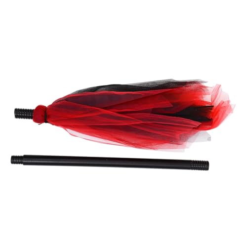 HOOTNEE Halloween Hexenbesen Abnehmbar Party-Cosplay Requisite Hexenbesen Deko Schwarz-rot Für Halloween Kostümfeier Geschenk HOOTNEE Halloween Hexenbesen Abnehmbar Party-Cosplay Requisite Hexenbesen Deko Schwarz-rot Für Halloween Kostümfeier Geschenk von HOOTNEE