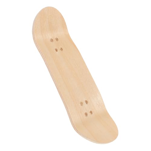 HOOTNEE Handboard Ahornholz Deck Finger Skateboard Ersatzbrett mit Natürlicher Holzoptik für Erwachsene Inklusive Komplett installationsset von HOOTNEE