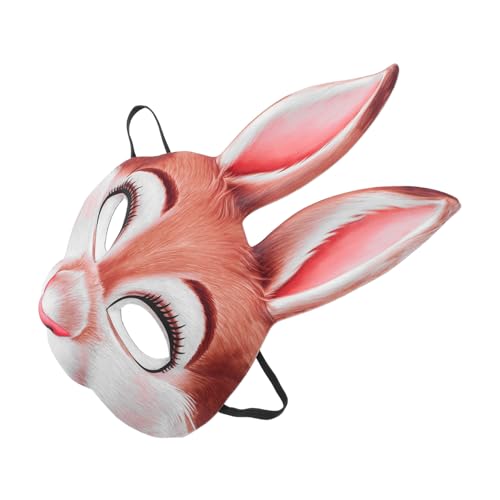 HOOTNEE Halloween-hasen-maskenmaske Tiermaske Für Damen Leicht Bequem Hasen-halbmaske HOOTNEE Halloween-hasen-maskenmaske Tiermaske Für Damen Leicht Bequem Hasen-halbmaske von HOOTNEE