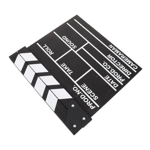 HOOTNEE Holz Filmklapptafel Umweltfreundliches Zubehör für Filmsets Kreatives für Erwachsene Fotografie und Pädagogisches Hilfsmittel Fördert von HOOTNEE