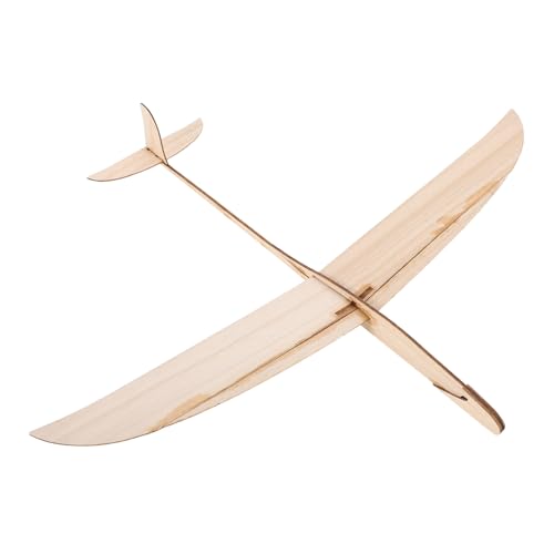 HOOTNEE Holz Handwurf Flugzeug Einfach Zusammenzubauen Stabiler für Drinnen und Draußen für Erwachsene DIY Modellflugzeug aus Robustem Holz von HOOTNEE