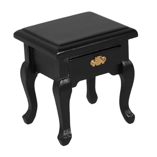 HOOTNEE 1stück Miniatur Nachttisch Für Retro Bettseite Mit Schublade Für Schlafzimmer-Dekoration HOOTNEE 1stück Miniatur Nachttisch Für Retro Bettseite Mit Schublade Für Schlafzimmer-Dekoration von HOOTNEE