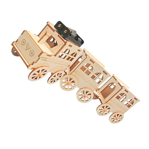 HOOTNEE Holz Zug Modellbau Kit für DIY Holzmodell zum Einfachen Zusammenbauen Sicher für Kompatibel mit Verschiedenen Schienensystemen für Kreative Lernspiele HOOTNEE Holz Zug Modellbau Kit für DIY Holzmodell zum Einfachen Zusammenbauen Sicher für Kompatibel mit Verschiedenen Schienensystemen für Kreative Lernspiele von HOOTNEE